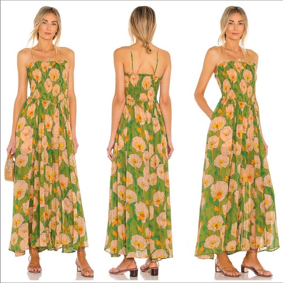 Free People Pants - Free People Sophia Jumpsuit / Avocado Combo Size L